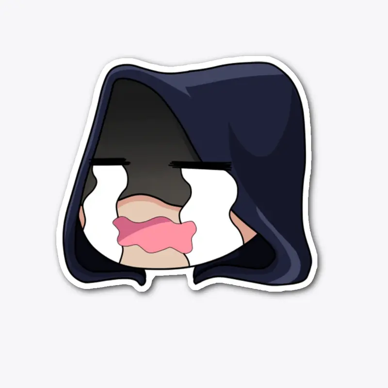 Sad Rogue Emote Die Cut Sticker