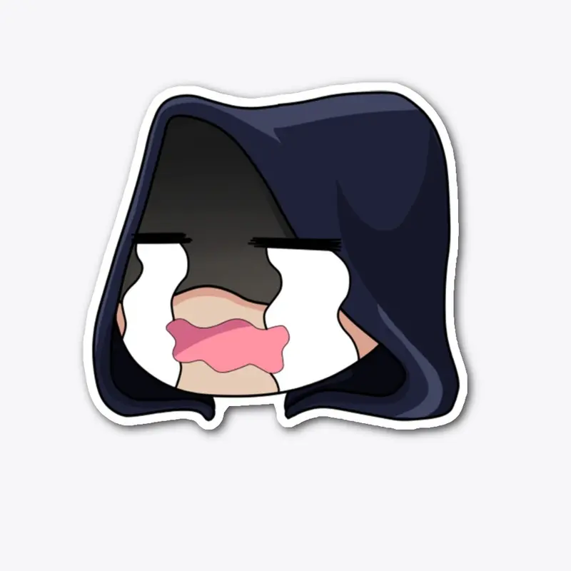 Sad Rogue Emote Die Cut Sticker