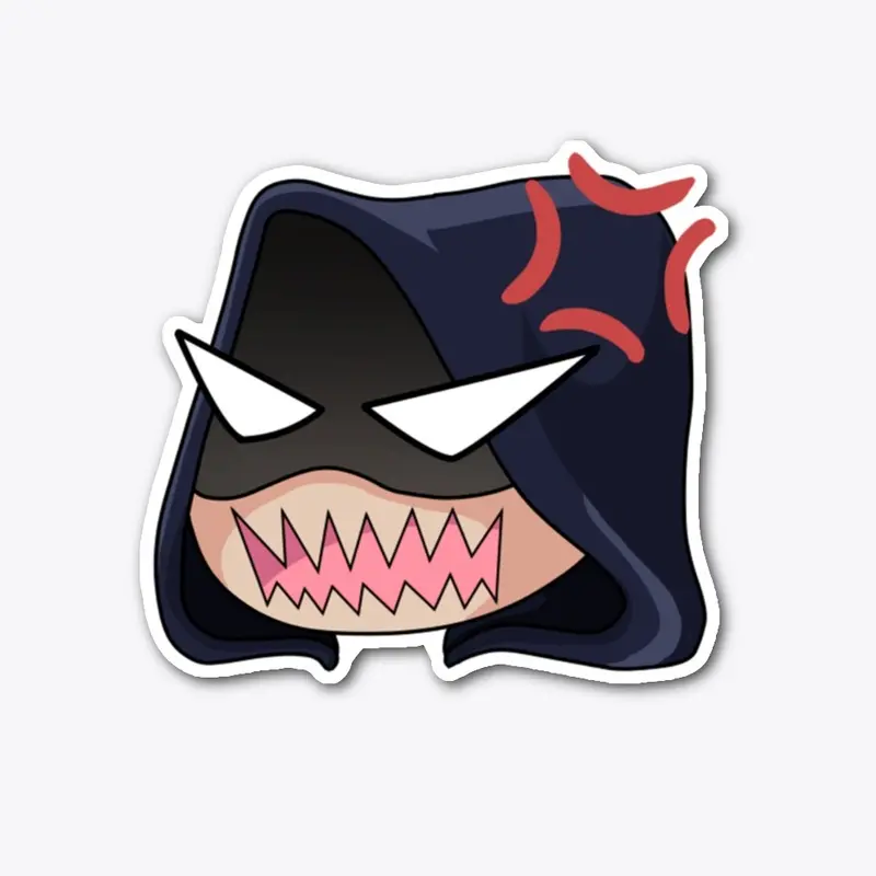 Rage Rogue Emote Die Cut Sticker